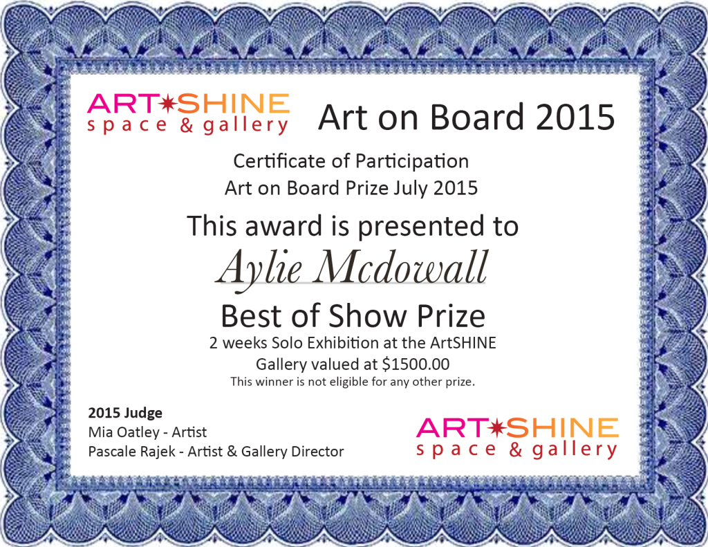 Art on Board-Best of Show - Aylie