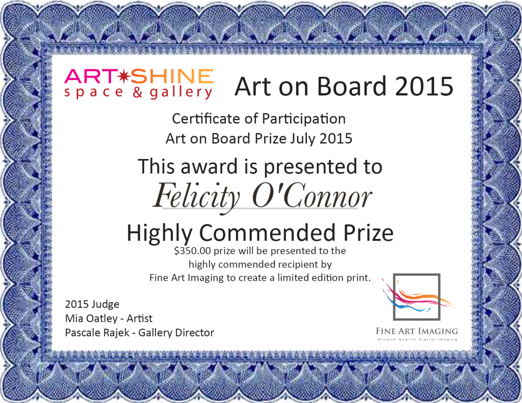 Art on Board-Highly Commended-Felicity